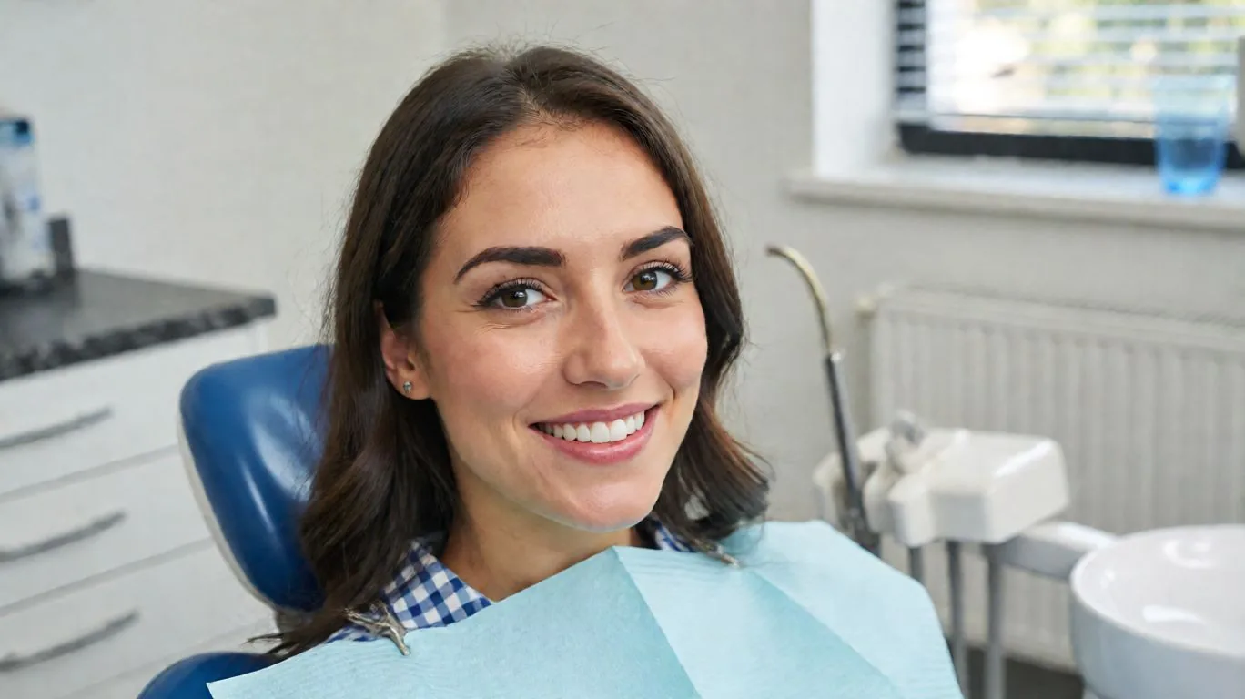 Portrait d’une dentiste dans sa salle de soins